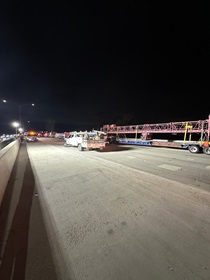 Caltrans works on Southbound 680 as part of the Interstate 680 and State Route 238 Separation Bridge Rehabilitation Project on the weekend of July 25, 2025.