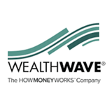Logo for Wealth Wave. Logo says