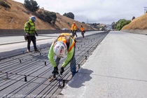 Photograph of repaving work on Interstate 80 in Contra Costa County taken on September 1, 2023.