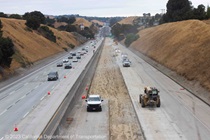 Photograph of the repaving project on Interstate 80 in Contra Costa County. Taken on September 2, 2023.