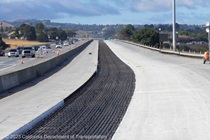 Photograph of repaving work being done on Interstate 80 in Contra Costa County. Taken on September 3, 2023.