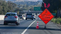 Photograph of repaving project on Interstate 80 in Contra Costa County. Taken on September 3, 2023.