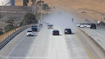 Photograph of repaving project on Interstate 80 in Contra Costa County. Taken on September 4, 2023.