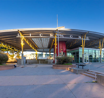 A photo of the Richmond Amtrak Station.