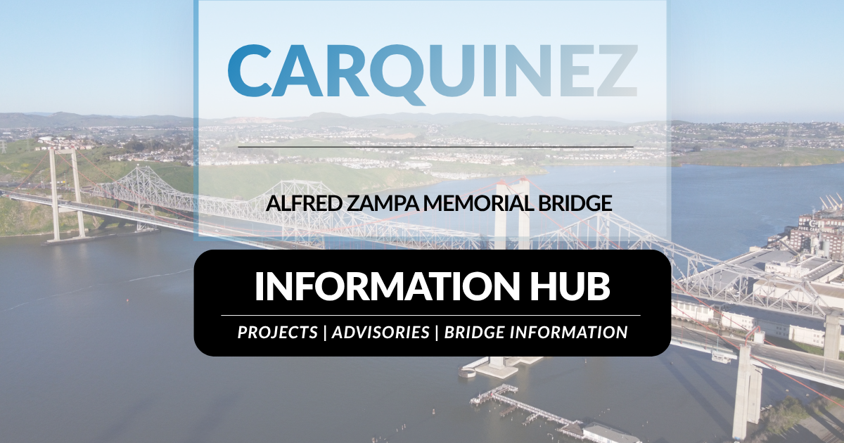 Carquinez Bridge Information Hub Header Image