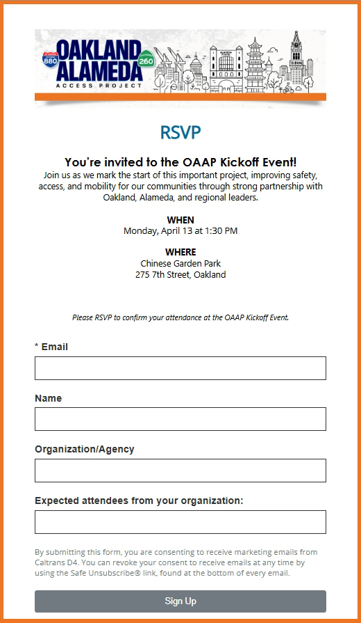 Oakland Alameda Access Project RSVP thumbnail