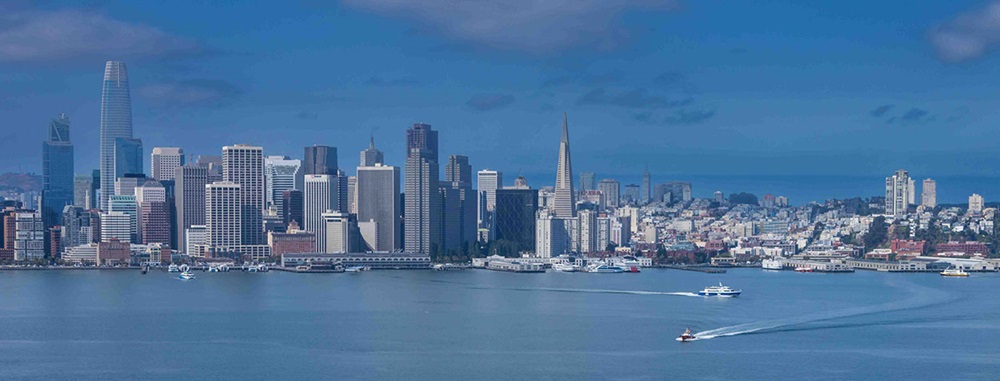 San Francisco Skyline from above - San Francisco Completed Projects Banner
