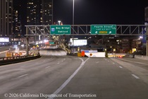 Eastbound Interstate 80 closed through 4th Street in San Francisco on April 17, 2026.