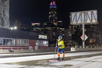 Caltrans crews preparing the surface for the polyester overlay on the WB I-80 Bayshore Freeway on October 23, 2026. The purpose of this closure is to perform the polyester overlay of the Bayshore viaduct between 4th street and the I-80/US-101 interchange.