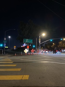 Caltrans crews does traffic management and closes the on-ramp at 4th street with cones and signs for the closure on the WB I-80 Bayshore Freeway on October 23, 2026. The purpose of this closure is to perform the polyester overlay of the Bayshore viaduct between 4th street and the I-80/US-101 interchange.