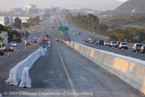 New median on US 101 in San Francisco on March 15, 2026.