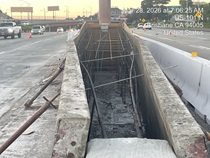 Caltrans  preparing the site for the construction of a new median barrier as part of the US 101 Hospital Curve Rehabilitation Project on March 28, 2026.