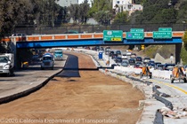 The old roadway material has been removed from two lanes of southbound US-101 near Hospital Curve on Saturday, October 17, 2026.