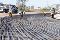 Crew installs rebar on southbound US-101 near Hospital Curve on Saturday, October 17, 2026.