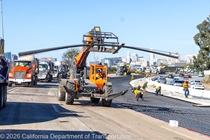 Rebar installation on southbound US-101 near Hospital Curve on Saturday, October 17, 2026.