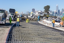 Caltrans is replacing the roadway material for two lanes of  southbound US-101 near Hospital Curve on Saturday, October 17, 2026.