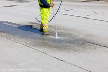 Work continues on the roadway rehabilitation project on southbound US-101 near Hospital Curve on Sunday, October 18, 2026.