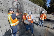 Picture of slide repair work on State Route 84 in San Mateo County taken on October 5, 2023.