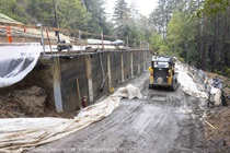 Caltrans works to repair State Route 84 in San Mateo County on January 16, 2024.