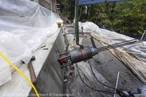 Caltrans performs post-tensioning work on State Route 84 on February 7, 2024.
