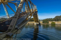 The Isleton Bridge on State Route 160 (SR-160) crosses the Sacramento River near Isleton, California.