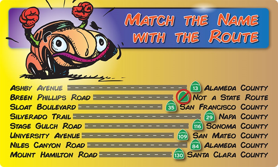 Match Game Answers Caltrans