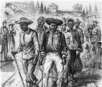 slavery era woodcut image