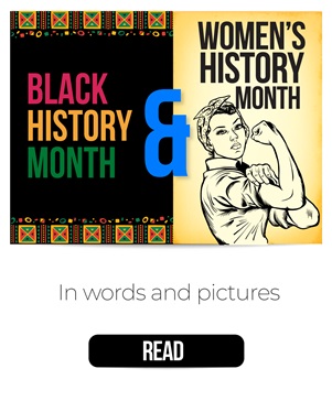 Black history month tile