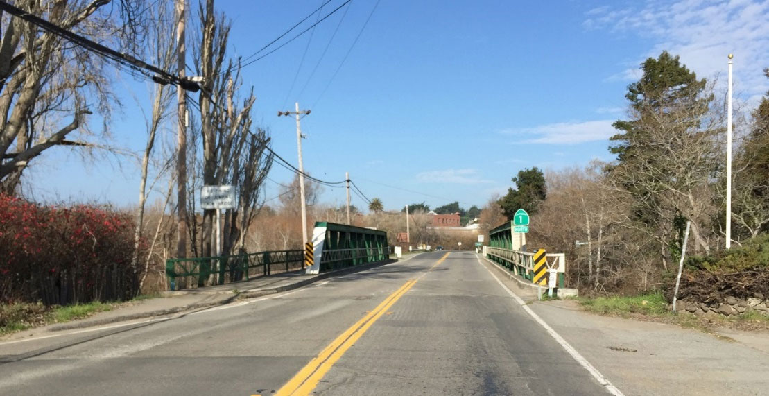 Photo of the Lagunitas Bridge in its current condition