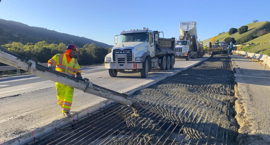 Caltrans works to replace the roadway surface on southbound Interstate 680 between Alcosta Boulevard in San Ramon and the I-580/I-680 connector in Pleasanton.