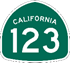 Highway shield for California State Route 123