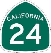 Highway shield for California State Route 24