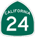 Highway shield for California State Route 24