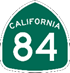 Highway shield for California State Route 84