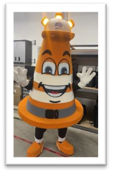 Caltrans Safety Sam Mascot