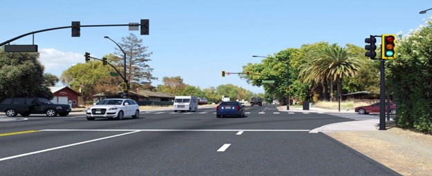 Rendering of the proposed traffic signal that will be constructed at Rutherford Road and State Route 29.