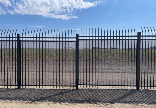 Example of new fencing that is being constructed between Trancas Street and the pedestrian overcrossing to keep pedestrians from walking onto SR-29 for their safety. 