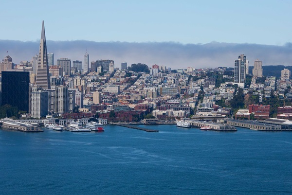 View of San Francisco form the Bay Bridge