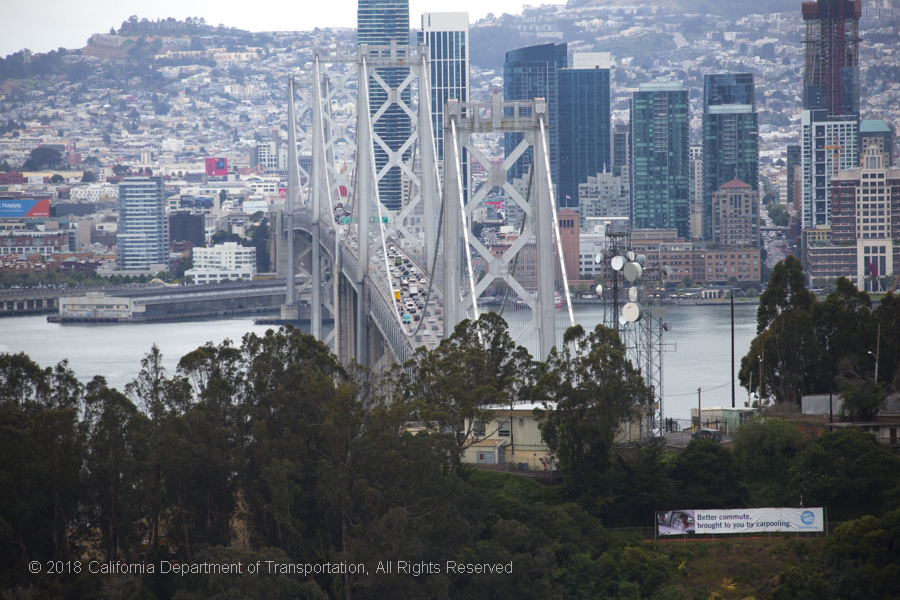 A view of the new San Francisco-Oakland Bay Bridge East Span.