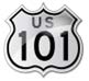 US 101 Highway Shield.