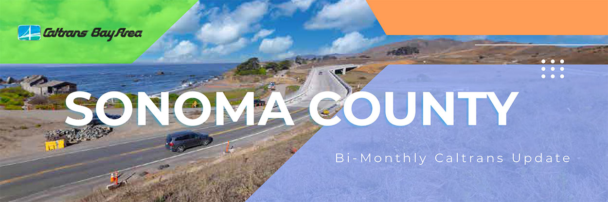 Sonoma County Caltrans Update Newsletter February 2025 banner.