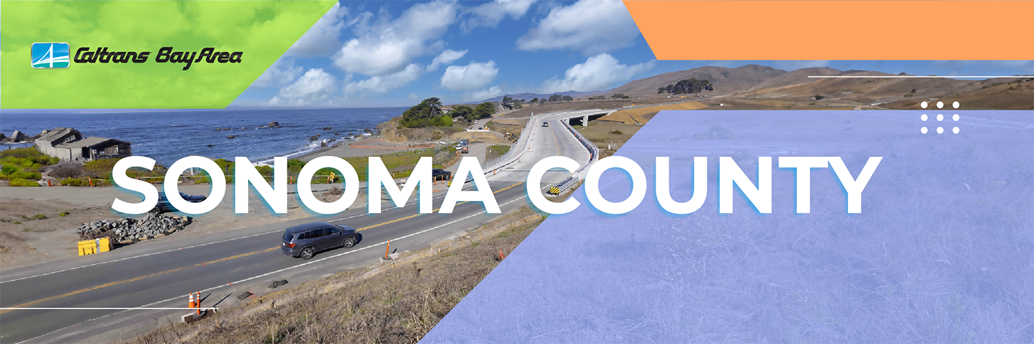 Sonoma County Caltrans newsletter header banner.