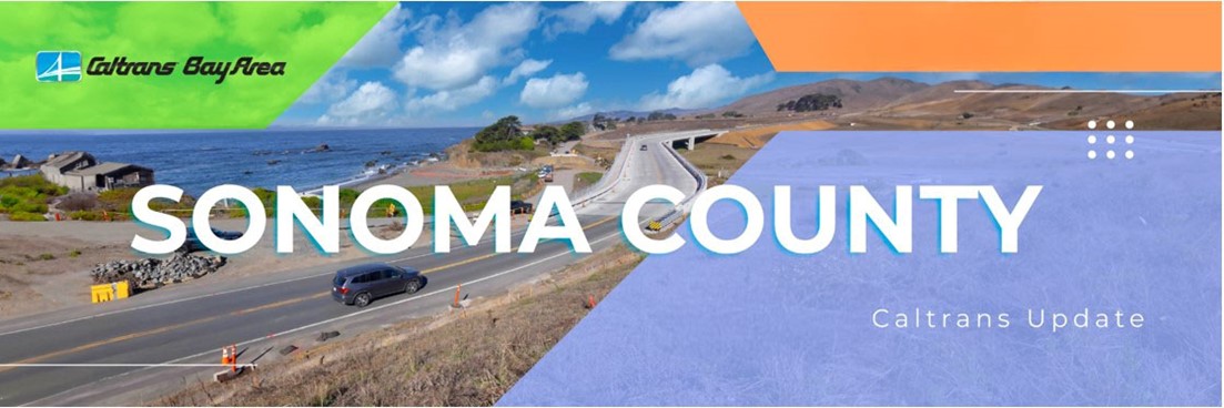 Caltrans Update Newsletter Header for Sonoma County
