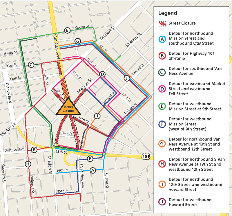 van Ness Map