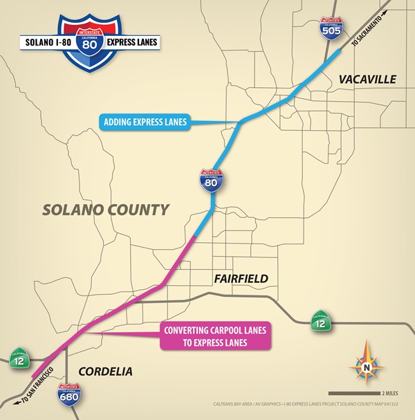 Map of Express Lane Project