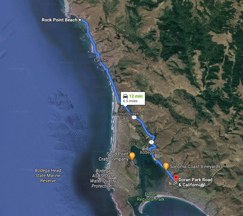 1883 CA Map Bodfish Blue Lake Bodega Bay Bolinas Bootjack CALIFORNIA History BIG 