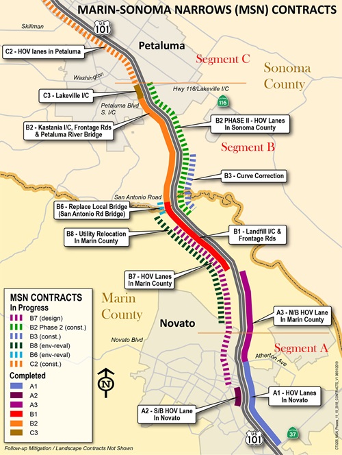 Marin Sonoma Narrows Map