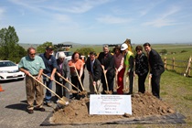Groundbreaking ceremony for Marin-Sonoma Narrows Project Phases A-2, A-3, and B-1 on April 12, 2013.