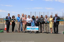 Ribbon cutting ceremony for the completion of the U.S. 101 Old  Redwood Highway Interchange Project on July 30, 2015.