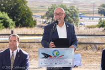 David Ambuehl, Acting District Director for Caltrans District 4, speaks at the ribbon cutting ceremony for the Marin Sonoma Narrows Project.